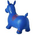 Blue Horse Hopper, Pump Included (Inflatable Space Hopper, Jumping Horse, Ride-on Bouncy Animal). 