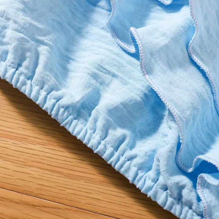 Kids%20Girl%20Summer%20Skirt%20Outfit%20Solid%20Color%20One%20Shoulder%20Sleeveless%20Ruffled%20Crop%20Tops%20and%20Stretch%20Casual%20Layered%20Skirt%20Set%20-%20Image%206