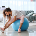 Tango Sports & Fitness 75CM Anti-Burst Exercise Gym Ball with Air Pump – Premium Yoga Ball for Core Workouts, Stability Training, and Home Exercise. 