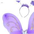 Fairy Wings Set For Girls Red White Purple Pink Light Blue Butterfly Wings set for Kids Party Dress Costume. 