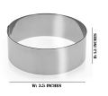 Fine quality stainless steel & aluminum 3 & 2 pcs cake, bread baking rings set. 
