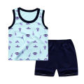 Ruku Garments Pack Of 3 Stylish Sandos & Shorts For Kids Clothing Set Best For Summer. 