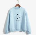 Blue You Decide Fleece Full Sleeves Pull Over Sweatshirt For Women. 