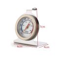 Stainless Steel Dial Oven Thermometer Grill Temperature Gauge For Home Kitchen Food Meat - Hang or Stand in Oven. 