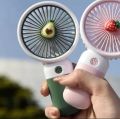 Premium Mini Fan Rechargeable /Hanheld Desktop USB Fan Electric Portable Mini Desk Fan for Kids - Rechargeable USB Battery - Handheld Fan with Adjustable Speed - Versatile Usage. 