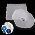 6PCS Resin Coaster Molds for DIY Geode Coasters, Home Decor. 