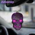 Amamia Car Hanging Decor Color Printing Halloween Skull Car Hanging Ornament. 
