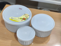 Icon Food Container Set - Microwave Safe, Freezer Friendly, BPA Free - 3 Pieces (350ml, 850ml, 1800ml). 