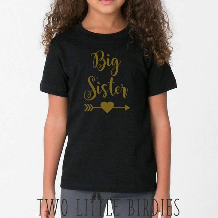 Personalized Big sister Girls children's T-shirts