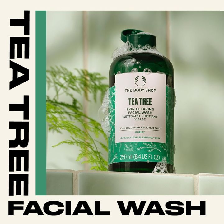 The Body Shop Tea Tree Skin Clearing Facial Wash  (250ML) New Packing