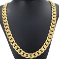 Mens Necklace Gold Filled Curb Cuban Link Gold Chain Necklaces For Men Women Davieslee Jewelry Fashion Gift Dlgnm50. 