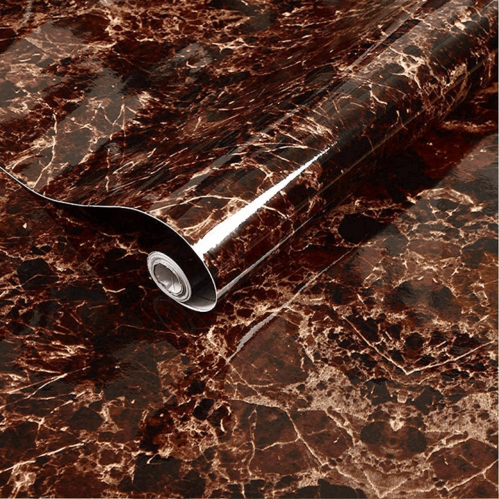 Marble Sheet 60x200cm Wall Paper Waterproof Heat Resistant Self Adhesive Anti Oil Kitchen Wallpaper- Marble Sheet Texture Design PVC- Sticker sheet Furniture New Skin Kitchen Cabinet Paper- Oilproof Table top Sticker sheet