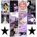 16 pcs OLIVIA RODRIGO AESTHETIC A6 Posters – 4.1x5.8 inches poster Perfect Wall Art for Any Space closet Modern Room Aesthetic room inspo music pinterest look girly trendy cool posters. 