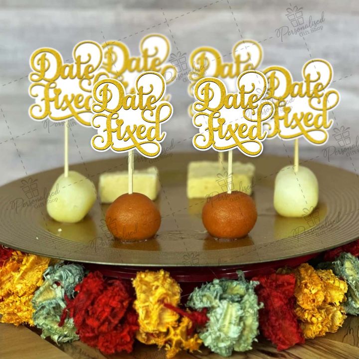 Pack%20of%2012%20Date%20Fixed%20cupcake%20Mithai%20Toppers%202.5%20inches%20Best%20for%20Engagement%20&%20Wedding%20party%20Celebration%20Toppers%20-%20Image%203