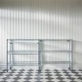 IKEA Shelving Unit Silver Color Galvanized. 