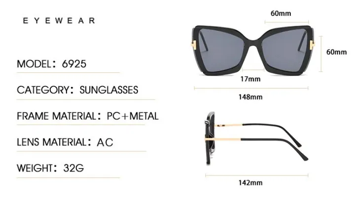 Ladies%20Fashion%20Oversized%20Metal%20Sunglasses%20Elegant%20Casual%20Trend%20Party%20Travel%20Frame%20Women%20-%20Image%203