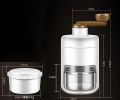 Manual Ice Crusher Machine - Portable Shaved Ice Maker with Ice Box | Hand Crank Ice Crusher | Built-in Spring Ice Compressor | High Capacity | Easy to Clean | for Home, Office, Kitchen | Stainless Steel | Gola Ganda PROMISE TO SELL. 