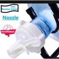 Nozzle-Dispenser Nozzle Bottle - Large Water Bottle Nozzle - Convenient Solution for holding, handling and pouring of water from 19 L water bottles  Durable, Washable and Reusable.   Adjusts to all ~19 Liter Water Bottles. 