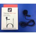 Mic lavalier audio Collar Microphones For Mobile, Cameras Computers online classes and much more with 3.5mm pin black color. 