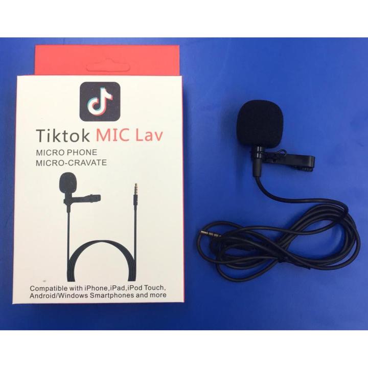 Mic lavalier audio Collar Microphones For Mobile, Cameras Computers online classes and much more with 3.5mm pin black color