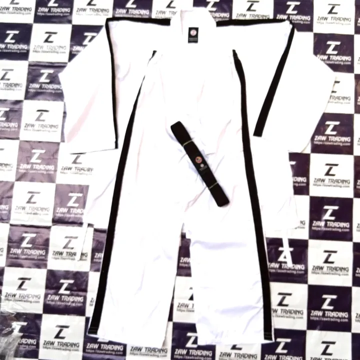 WTF%20approved%20Black%20Stripe%20Karate%20Gi%20for%20Kids%20&%20Adults%20White%20Karate%20Kit%20with%20black%20stripe%20MMA%20Martial%20Arts%20Uniform%20For%20Kids,%20Boys,%20Men's%20&%20Women's%20%20Lightweight%20Student%20Karate%20Gi%20%20with%20Belt%20Complete%20Karate%20Uniform%200000-9%20size%20-%20ZAW%20TRADING%20-%20Image%203