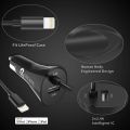 Syncwire iPhone USB Car Charger - [Apple MFi Certified] - 4.8A/24W Car Charger Adapter with Coiled Lightning Apple Cable for iPhone XS MAX XR X 8 7 6 6s Plus 5 SE, iPad, Samsung Galaxy S8 S7 and More. 