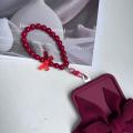 Redmi Poco C75 Back Cover For Girls - Bow Tie Case With Fancy Key Chain - Chain bracelet Case. 