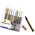 Metallic Paint Markers Pen Set Pack of 10. 
