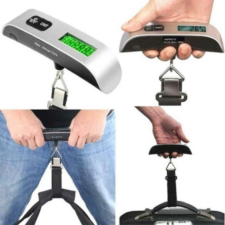 Digital Luggage Scales Handheld Travel Weight Scale LCD Display (Without Hanging Belt)