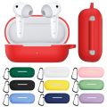 For Huawei FreeBuds SE Pure Color Bluetooth Earphone Silicone Case with Hook. 