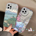 For Realme Note 50 C67 C53 C25 11 5s 6i C35 C55 C31 C51 C17 C11 C15 C33 5 8i 5i 7 C21 C20 C17 C12 C30 C3 C25Y C21Y C25s Narzo N53 Little Fresh Mount Fuji Scenery Art Transparent Case. 