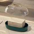 Oval Acrylic Tissue Box Self Adhesive For Facial Tissue Box Napkin Garbage Dispenser For Bathroom Kitchen Office Punch-free Wet Tissue Case Paper Towel Dispenser. 