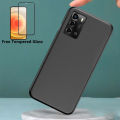 Phone Case ZTE Blade A72 Back Cover + Tempered Glass Screen Protector Film Transparent Clear Silicone Cover Full Protector Phone Casing for ZTE Blade A72 Housing. 