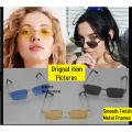 Slim Square Frame Sunglasses Famous Brand Designer Fashion Driving Fishing Small Rectangle Frame Sun Glases Outdoor Wild UV400 Sunglasses For Men and Women. 