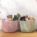 Hollow Portable Storage Basket Home Desktop Storage Box Sundry Receive Woven Hand-Held Storage Basket Cosmetic Storage Cases. 