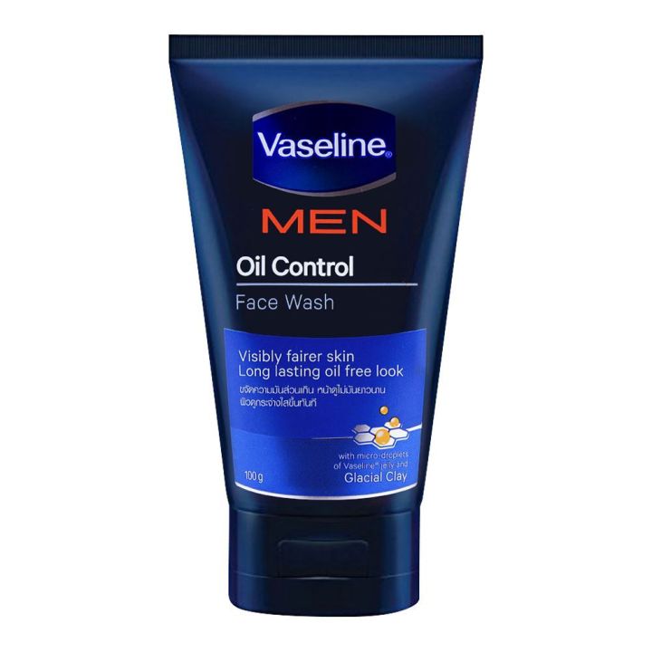 Imported Men Oil Control Visibly Fairer Skin Long Lasting Oil Free Look Facial Wash For Men 100g (Thailand)