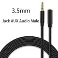 Anti-Interference Lossless Transmission Male To Female Speaker Extender Cord 3.5mm Audio Audio Extension Cable Headphone Cord Data Connection Cable AUX Cable. 