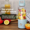 Vitamer VIT-001, Rechargeable Juicer Blender, Capacity 500ml, 4000mah Battery, 20000 RPM Rotation Speed, Mini Blender for Smoothies & Shakes. 