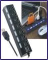 EMILY HIGH QUALITY USB HUB WITH EACH PORT LIGHT AND BUTTON. 