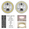 (Pack of 5) 12W 220V AC Led Bulb plate with on IC driver, driverless colours White. 