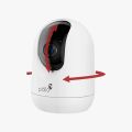 Pollo 3MP Indoor Guardian 360°x Smart Wi-Fi PTZ Security Camera IR Night Vision with 2-Way Audio and Human Tracking. 