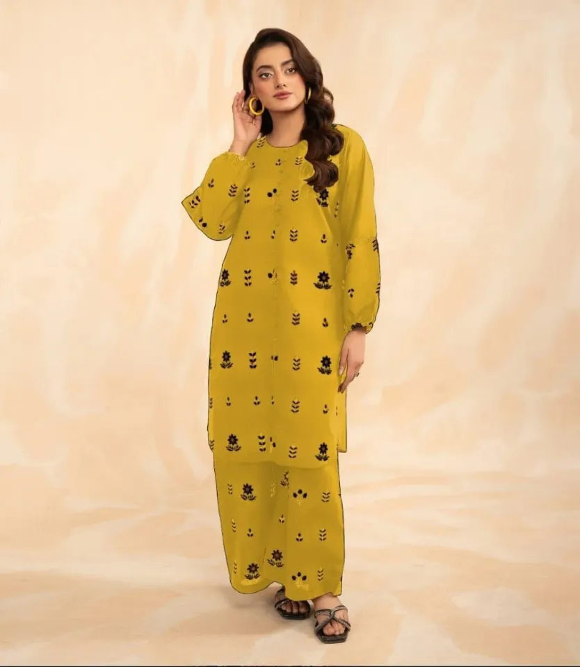 white christmas dresses Embellished Designer Pakistani Eid Dresses in Green Kameez Salwar – Nameera  by Farooq