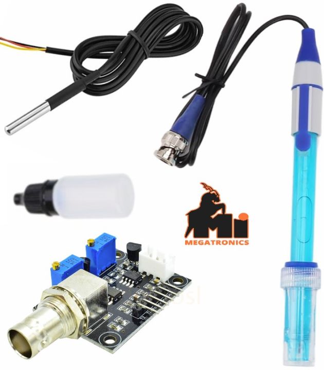 E-201-C-9 pH Sensor Kit temperature PH electrode value detection module ...