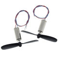 1set=2pcs DC3.7-4.2V 716 7*16MM Micro DIY Helicopter Coreless DC Motor With Propeller Great Torque High Speed Motor. 