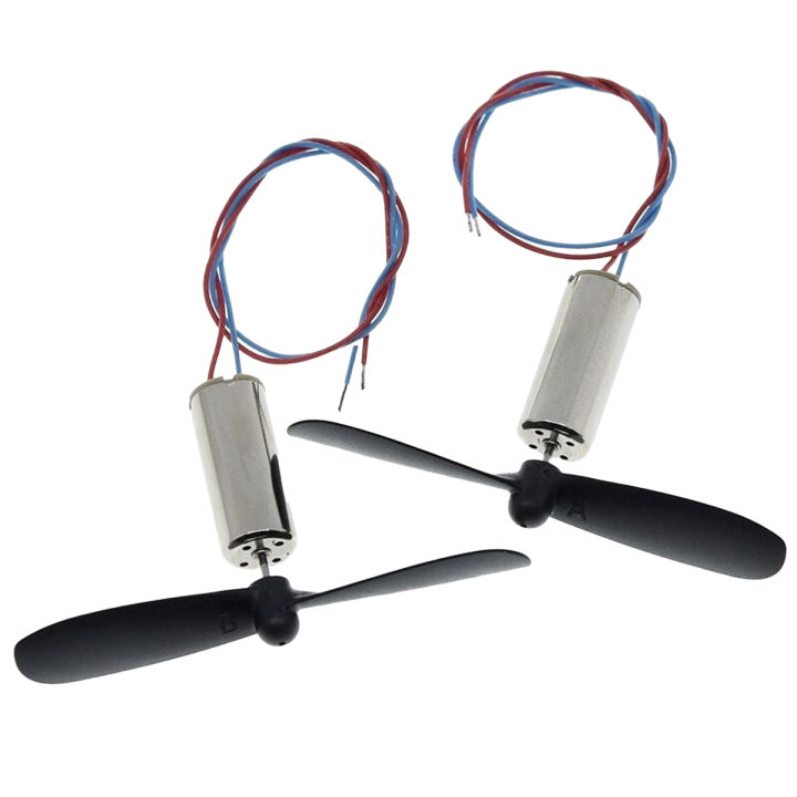 1set=2pcs DC3.7-4.2V 716 7*16MM Micro DIY Helicopter Coreless DC Motor With Propeller Great Torque High Speed Motor