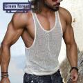 Green forest Men Vest sleeveless Relaxed Fit Knitting Vest. 