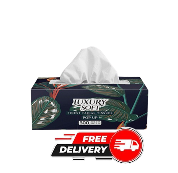 POPUP Luxury Soft Tissue Box (300 SHEETS). POPUP Tissue Box, TISSUE BOX