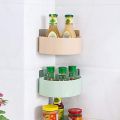 Corner Shelf Bathroom Kitchen Rack Self Adhesive Shower Caddy Plastic Triangle Wall Mount Storage Basket. 