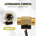 1 Piece of Yf-B1 Turbine Water Flow Sensor G1 / 2 Inch Electromagnetic Brass In-Line Hall Switch Male Thread 1-25 L/Min. 