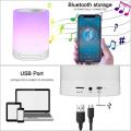 Portable Wireless Speaker Touch Lamp - Bluetooth Rechargeable - Multi Color Dimming LED Light & Table Lamp. 